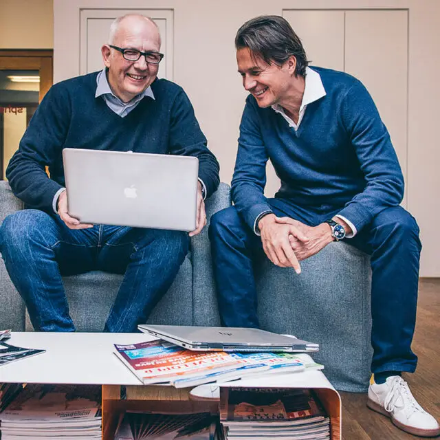 It's my data. Alexander Sieverts (51) and his co-founder Michael Giese (53)